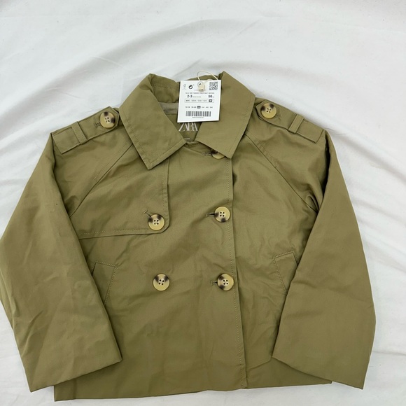 Zara Other - Zara Kids olive green /khaki Trench Coat 2-3 years NWTS